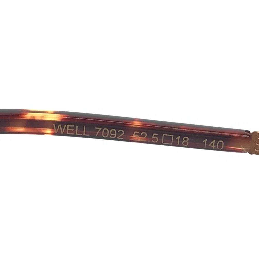 BOZ Eyeglasses Frames WELL 7092 Purple Brown Cat Eye Half Rim 52.5-18-140